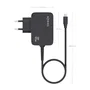 Aisens Cargador GaN 65W PD3.0 con cable USB-C de 1.8m - Negro